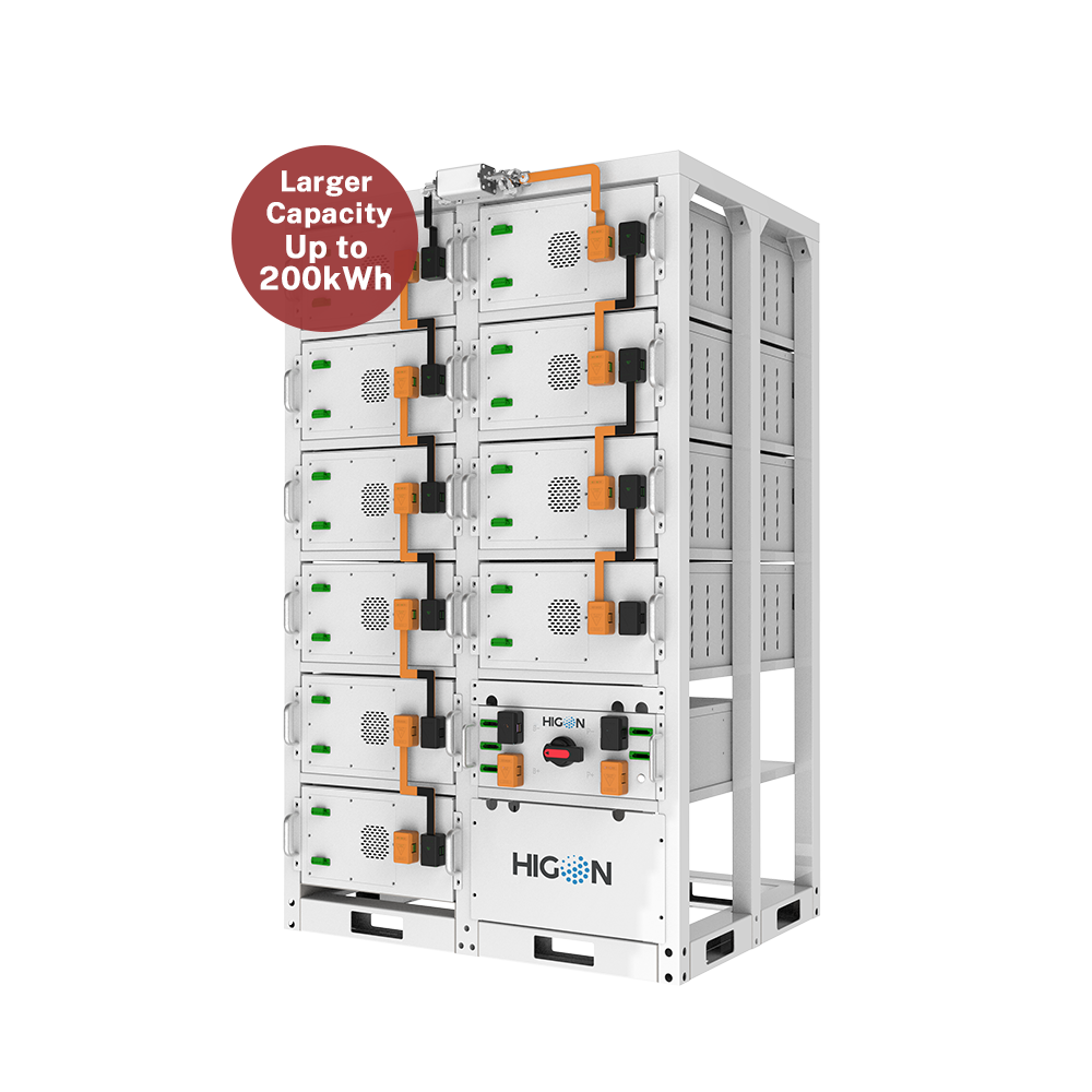 Sistema de almacenamiento de energía comercial Pro BESS de alto voltaje Rack 130 kWh-200 kWh por grupo
