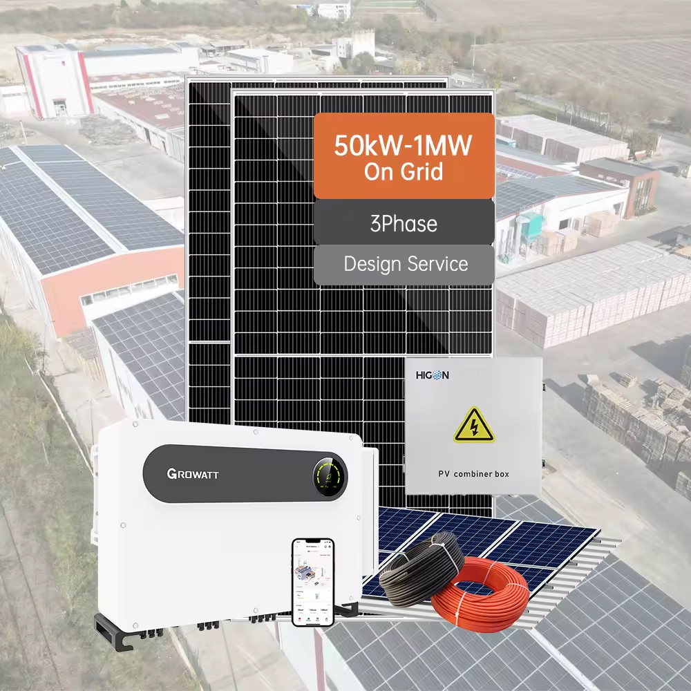 Higon 1MW 2MW 3MW Grid Tie Utility Solución fotovoltaica Granja solar